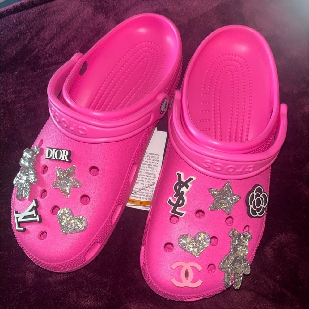 Ladies BEDAZZLED Crocs sz W11 BRAND NEW